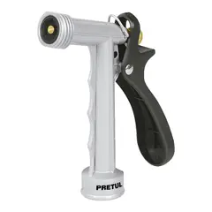 PRETUL - Pistola Metálica de 2 Funciones para Manguera Largo 13 cm