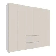 JUST HOME COLLECTION - Armario Burdeos 230 200x230x50cm Gales Negro