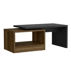 JUST HOME COLLECTION - Mesa de Centro Kaia Wengue+Caramelo 40x100.2x45 cm