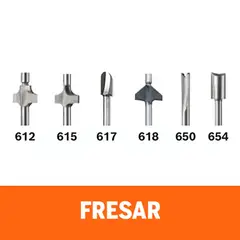 DREMEL - Kit de Fresas para Madera 6 Piezas
