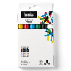 LIQUITEX - Caja Marcadores Prof. X6 Rf 4690002 Clasicos