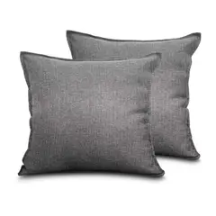 JUST HOME COLLECTION - Set De Cojines X 2 Vittal Pers Gris Oscuro