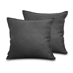 JUST HOME COLLECTION - Set De Cojines X 2 Fortte Pers Negro