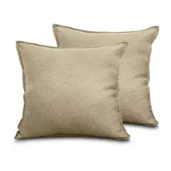 JUST HOME COLLECTION - Set de Cojines X2 Fortte Pers Beige