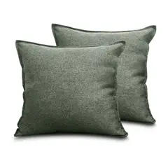 JUST HOME COLLECTION - Set de Cojines X2 Boreal Pers Verde