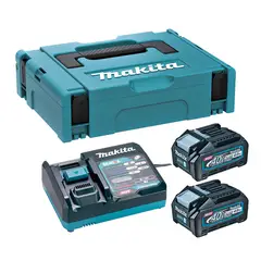 MAKITA - Kit de Baterías 40V 4 Amp X2 Bl4040 y Cargador 40V Dc40ra Xgt