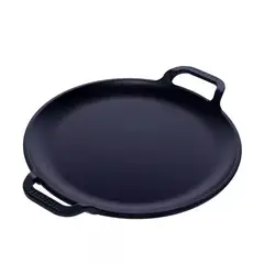 VICTORIA - Plancha para Pizza Doble Asa 25 cm Esmaltado