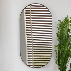 SENSI DACQUA - Espejo Lukman 50x100 Cm Rectangular Extremos Semicirculares