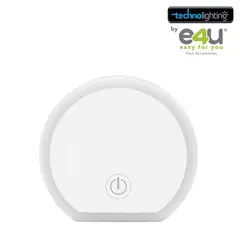 TECHNOLIGHTING - 3en1, Cargador USBx2 + Lampara Luz Graduable