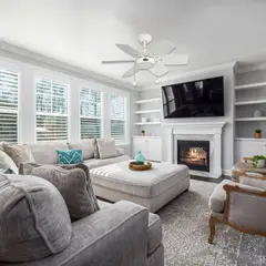 DESIGNERS LIGHTING - Ventilador De Techo Decorativo Con Luz Diseño 6 Aspas 2700 CFM Blanco