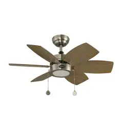 DESIGNERS LIGHTING - Ventilador Led de Techo 32 pulgadas Niquel Sat 12w