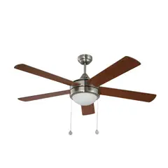 DESIGNERS LIGHTING - Ventilador de Techo 52 pulgadas Níquel Sat 2l E27 40w