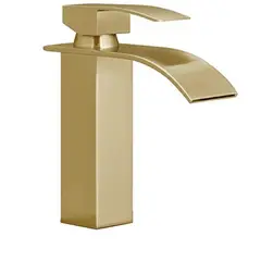 STYLOS EN BRONCE - Grifería Monocontrol Lavamanos Baja Cascada Cuello Curvo Bronce Consumo 8.3 l/min