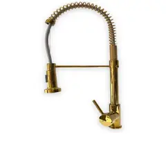 STYLOS EN BRONCE - Griferia Industrial Doble Servicio Gourmet Dorado