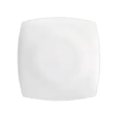 CORONA - Plato Postre 20cm Cuadrado Actualite Blanco