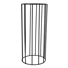 undefined - Base Matera Cilindro Hierro 22x52 Cm Negro Industrial