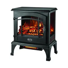 COMFORT GLOW - Estufa Eléctrica 3 Lados Negro Sanibel
