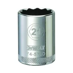 DEWALT - Dado de 21 mm X 12 Puntos con Mando de 1/2