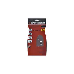 BLACK+DECKER - Paquete de 5 Hojas de Lija Mega Mouse. Grano 120