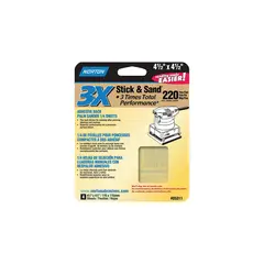 NORTON - Papel de Lija Grano 220 de 11.43 X 11.43 cm