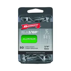 ARROW - Remache de Aluminio Largo de 0.188 x 1.270 cm
