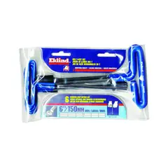 EKLIND TOOL - Juego Llaves Hexagonales 6 Piezas Mango en T Acolchonado Metal