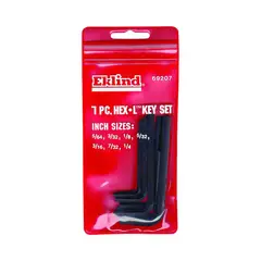 EKLIND TOOL - Juego de Llaves Hexagonales en L Sae 7 Piezas