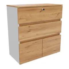 undefined - Comoda Turin 86x80x40cm Duna Blanco