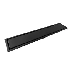 CCOL - Rejilla Rectangular Piso Invisible 50cmx10cm 2" Acero 304 Negro