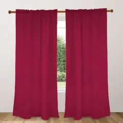 BELLAHOGAR - Cortina Dobby Visillo Kitx2 Fucsia