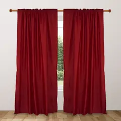 BELLAHOGAR - Cortina Samoa Visillo Kitx2 Rojo