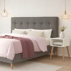 DKO DESIGN SAS - Cabecero cama doble 140x60x5cm gris