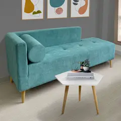 DKO DESIGN SAS - Combo Chaise Long Mas Mesa de Centro Hexagonal Blanca