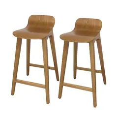 DKO DESIGN SAS - Set de Sillas Bar Madrid 70x46x30 Color Madera