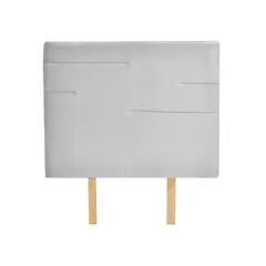 HOGAR VENECIA - Cabecero Sencillo Versalles 105x100x5 Plata