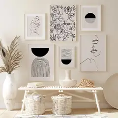 DE CASA - Set x 6 Cuadros Sueños Lineales