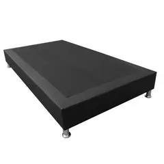 NEW CONFORT - Base Cama Entera 140x190 Ecocuero Negro