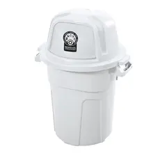 RIMAX - Caneca Plástica 100L Blanco Aprovechable Con Tapa