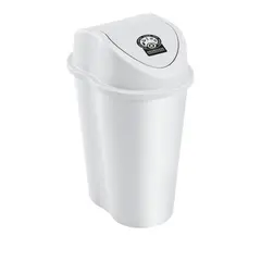 RIMAX - Caneca Plástica Style 10L Blanco Aprovechable Con Tapa Vaiven