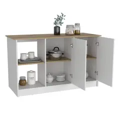 BYLMO - Isla de Cocina Jupiter/blanco + Duna