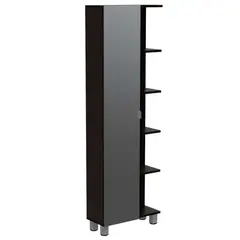 BYLMO - Mueble Esquinero Urano Wengue 52 cm Con Espejo y Entrepaños