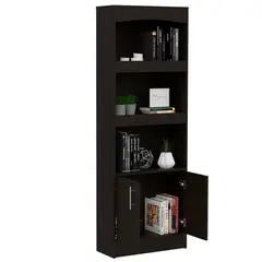 BYLMO - Biblioteca Simma Wengue 63cm con Dos Puertas-Entrepaños