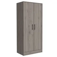 BYLMO - Closet Ambery Ceniza 80cm con Dos Puertas-un Cajón