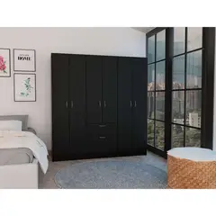 BYLMO - Closet Mitú Wengue 162cm con Siete Puertas-un Cajón