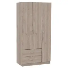 BYLMO - Closet Austral Ceniza 90cm con Tres Puertas-Dos Cajones