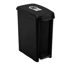 RIMAX - Caneca Plástica 10L Negro No Aprovechable Con Pedal
