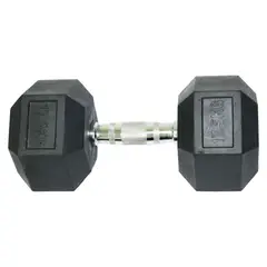 MOVIFIT - Mancuerna Hexagonal Encauchetada De 17.5 Kg