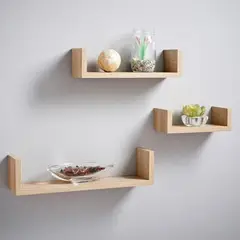 BYLMO - Set x3 Repisas Pino 50cm en U