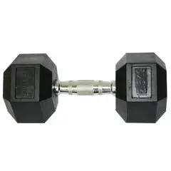 MOVIFIT - Mancuerna Hexagonal Encauchetada De 12.5 Kg