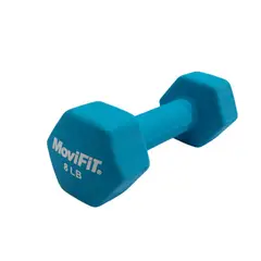 MOVIFIT - Mancuerna Hexagonal Recubierta En Neopreno 8 Lb